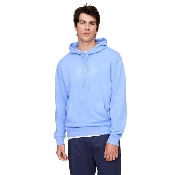 Sudadera con capucha de forro polar azul para hombre GAP, talla L