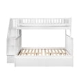 thumbnail image 7 of Woodland Staircase Bunk Bed Twin over Full with 2 Urban Bed Drawers in White, 7 of 7