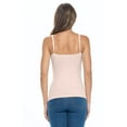 thumbnail image 5 of ACTIVE UNIFORMS Women's Camisole Cotton Stretch Undershirt with Adjustable Strap Tank Top Multi-Pack of 2 (Nude, X-Large), 5 of 6