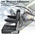 thumbnail image 4 of Flylapdo Forklift Seat with Adjustable 0-180° Back, Tractor Seat Replacement, PVC & Sponge Forklift Seat with Armrests, Seat Belt and Slide, 4 of 9