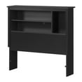 thumbnail image 2 of South Shore Vito Twin Bookcase Headboard with Storage, in Pure Black, 2 of 12