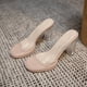 thumbnail image 1 of Sandalias de tacón alto para mujer, zapatos de verano, tacones altos transparentes de Pvc para mujer, zapatos de tacón alto sencillos a la moda para boda, zapatos para mujer 35 Gao Jinjia LED, 1 of 2