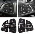 thumbnail image 1 of MYG 12pcs Black ABS Car Steering Wheel Button Cover Sticker for Benz C W205 2015-18, 1 of 9