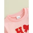 thumbnail image 6 of Kids Girls Sweatshirts Christmas Clothes Letter Bow Embroidered Crew Neck Long Sleeve Fall Toddler Pullovers Tops, 6 of 10