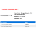 thumbnail image 2 of Hood Strut - Compatible with 1998 - 2002 Honda Accord 1999 2000 2001, 2 of 2