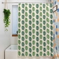 thumbnail image 3 of Tropical Leaf Extra Long Shower Curtain Set, Waterproof Shower Curtains for Bathroom, Boho Green Monstera Palm Leaves Botanical Beige Washable Fabric Bath Curtain for Bathtub with Hooks 72x96 Inches, 3 of 9