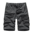 thumbnail image 1 of Abcnature Men's Athletic Shorts, Sports Gym Running Short Pants, Men Casual Solid Zipper Button Multiple Pockets Cropped Cargo Shorts, Cargo Casual Hiking Shorts Gray XL, 1 of 2