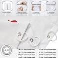 thumbnail image 6 of Valentine''s Day Shower Curtain, Red Falling Heart Love Theme Romantic Bathroom Curtain Waterproof Fabric Machine Washable with Hooks, 72" Wx72 L, 6 of 6