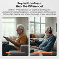 thumbnail image 3 of SIMOLIO 100 ft Distance Wireless TV Headphones for Digital and Analog TV, TV Listening Device for Hearing Impaired and Seniors w/Voice Highlighting,Tone Control,  SM-823DXPRO-W, 3 of 8