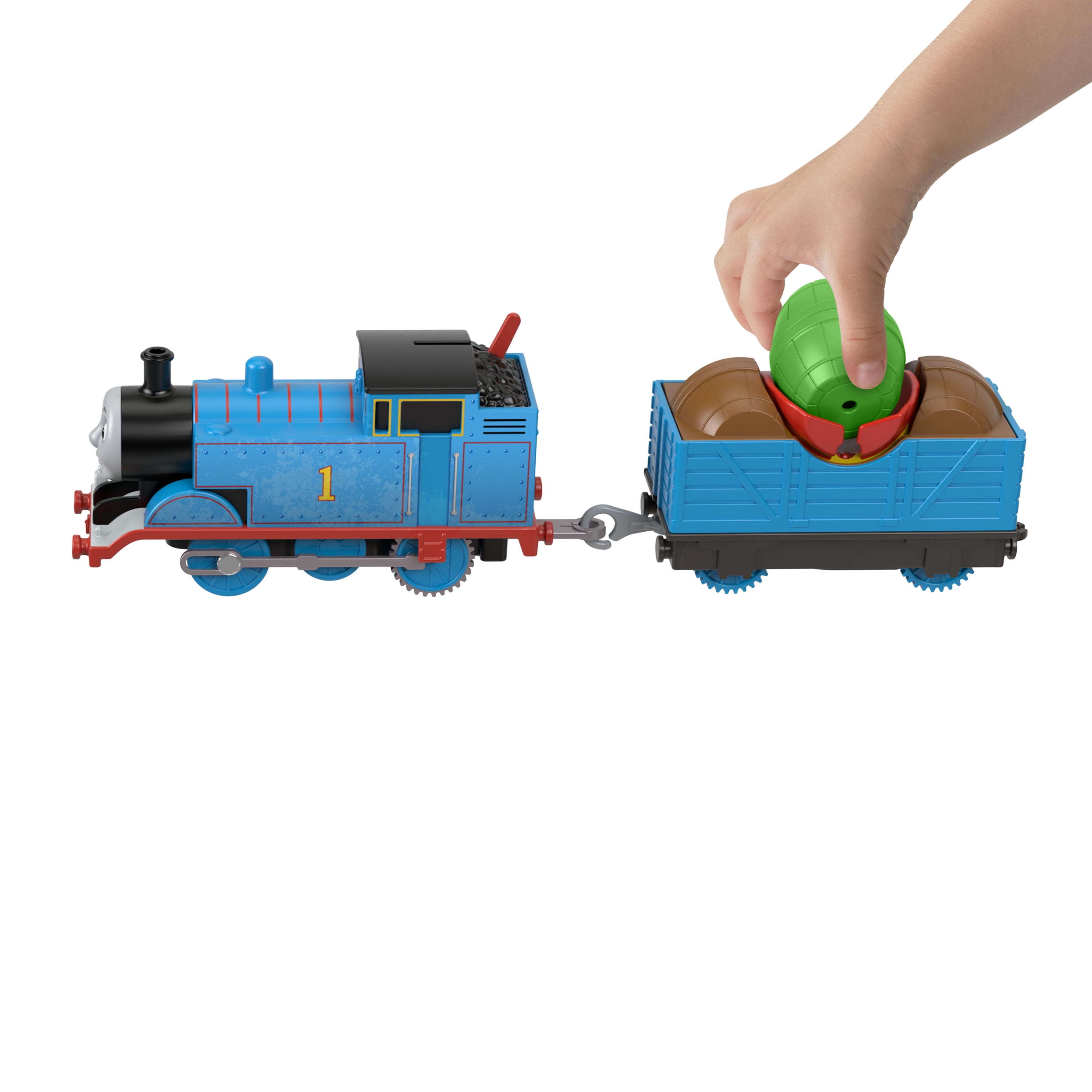 Thomas & Friends Load & Launch Barrel Delivery Set by Fisher-Price & Classic Motorized Toy Train
