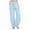 Light Blue, variant on cfhntfmh Linen Pants for Women Cotton Casual Fall Wide Straight Leg Plain Trousers Loose Elastic Waisted Beach Pants with Pockets