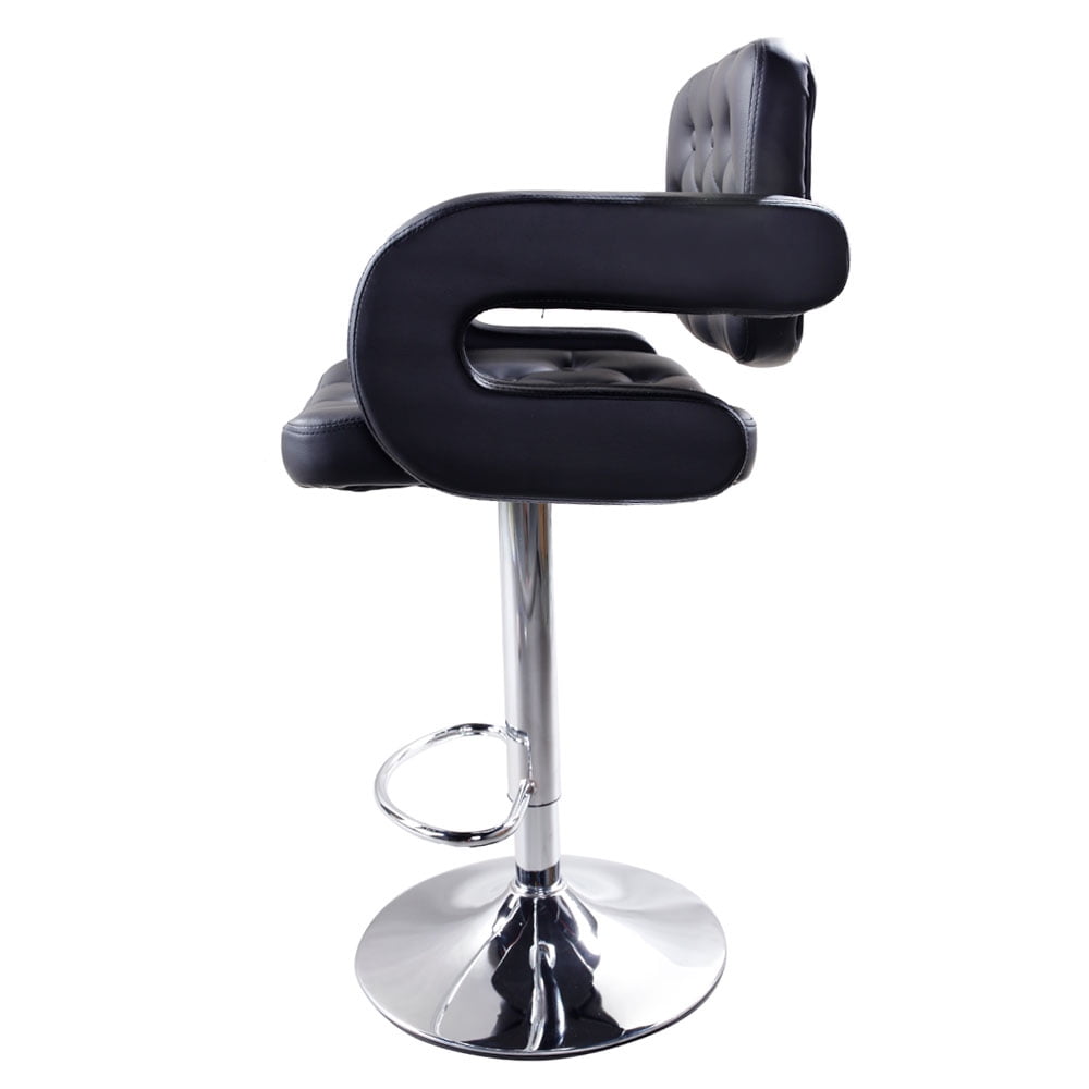 Lowestbest 2pcs Adjustable High Type with Disk, Armrest Square Backrest Button Design Bar Stools Lowestbest 2pcs Adjustable High Type with Disk, Armrest Square Backrest Button Design Bar Stools