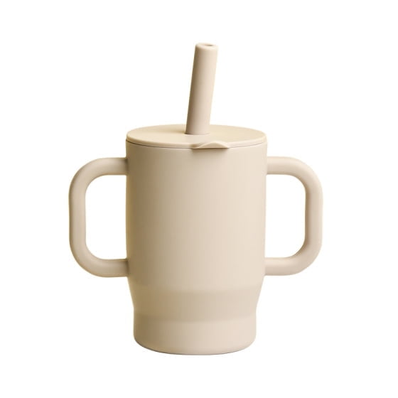 The second generation VODVOB unprinted cup adopts a simple design style and is specially designed for independent drinking training of babies over 6 months old. Made of food-grade silicone
