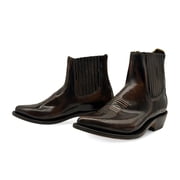 The Western Shops Men's Genuine Leather Short Ankle Cowboy, Charro Botin