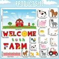 thumbnail image 2 of Farm Animals Bulletin Board Decorations with Background Welcome to The Farm Paper Cutouts Barnyard Farm Back to School Bulletin Board Set for School Classroom Chalkboard Wall Decor Supplies, 2 of 7