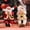 Red, variant on BadPiggies Sitting Santa Claus Doll Toy Christmas Ornament Home Party Decor