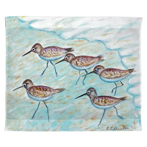 Betsy Drake TP269 24 x 30 in. Sandpipers Outdoor Wall Hanging