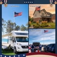 thumbnail image 2 of Yescom EZ GO 20ft Telescopic Flag Pole Kit Upgrade Rotating Lock for Outside Inground with 3x5' US Flag Ball Top Silver, 2 of 12
