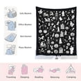 thumbnail image 4 of SUYOLL Halloween Hand Coloring DIY Blanket For Adults And Kids Creative Art Activity Blanket For Family Fun Soft Washable Throw For Home Holiday And Seasonal Use, 4 of 6