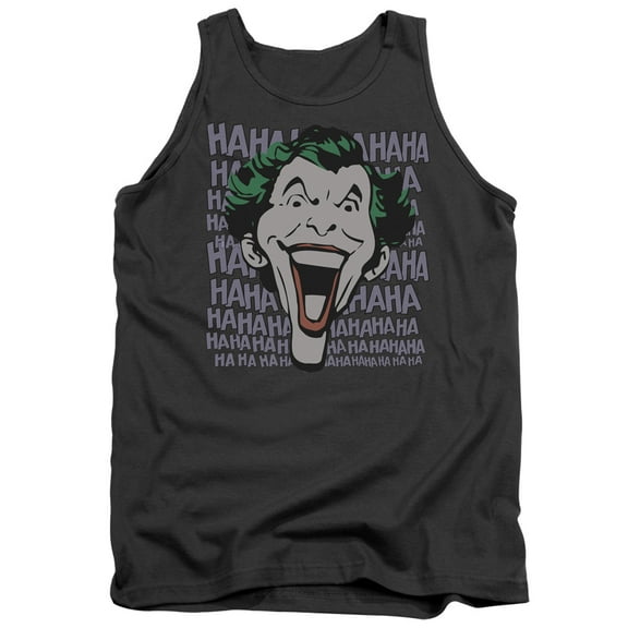 DC Comics Dastardly Merriment Adult Tank Top Charcoal