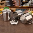 thumbnail image 4 of AFQH Stackable Camping Coffee Cups with Handle,Insulated Stainless Steel Double Wall Coffee Mugs with Rack,Summer Espresso Tea Water Cups for Outdoor Home Office Kitchen, 4 of 11