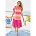 thumbnail image 6 of Woman Within Plus Size Short-Sleeve V-Neck Shirred Tee, 6 of 6