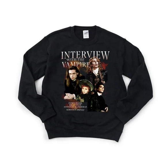 Retro Interview With The Vampire Vintage 90s Gothic Horror Movie Lestat Sweatshirt, for men & women, up to size 5XL
