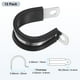 thumbnail image 3 of Uxcell 12 Pcs Abrazaderas de Cable 0.98" Acero Inoxidable 304 Goma Forma R para Tubo, 3 of 7