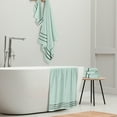 thumbnail image 4 of GLAMBURG Ultra Soft 6 Pack Cotton Towel Set, Contains 2 Bath Towels 28x55 inch, 2 Hand Towels 16x24 inch & 2 Wash Coths 12x12 inch, Ideal Everyday use, Compact & Lightweight - Sea Green, 4 of 5