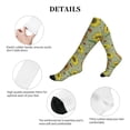 thumbnail image 5 of Rateoe Sage Green With Sunflowers Compression Socks for Women and Men 20-30mmHg-Circulation Support Socks Knee High Nurse Pregnant Running Medical and Travel Athletic, 5 of 7