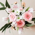 thumbnail image 5 of 20 piezas palitos florales, ramo redondo, selecciones de tarjetas, portatarjetas de flores, selecciones de flores para boda, cumpleaños, 5 of 5