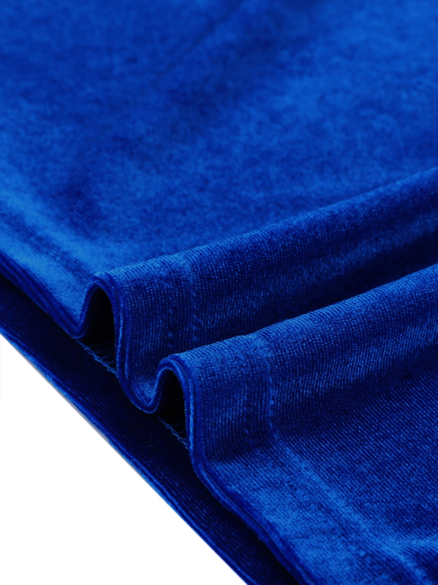 DARING DIVA V Neck One Side Sleeve Velvet Wrap Midi Dress XL Royal Blue