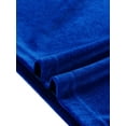 thumbnail image 5 of DARING DIVA V Neck One Side Sleeve Velvet Wrap Midi Dress XS Royal Blue, 5 of 6