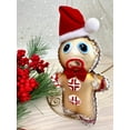 thumbnail image 2 of Christmas By Krebs Blown Glass  Collectible Tree Ornaments (6.5" Gingerbread Man with Santa Hat), 2 of 6