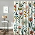 thumbnail image 2 of JRXY Colorful Wildflower Set of Watercolor Flower Canvas Wall Art Floral Flower Pictures Shower Curtain White, 2 of 6