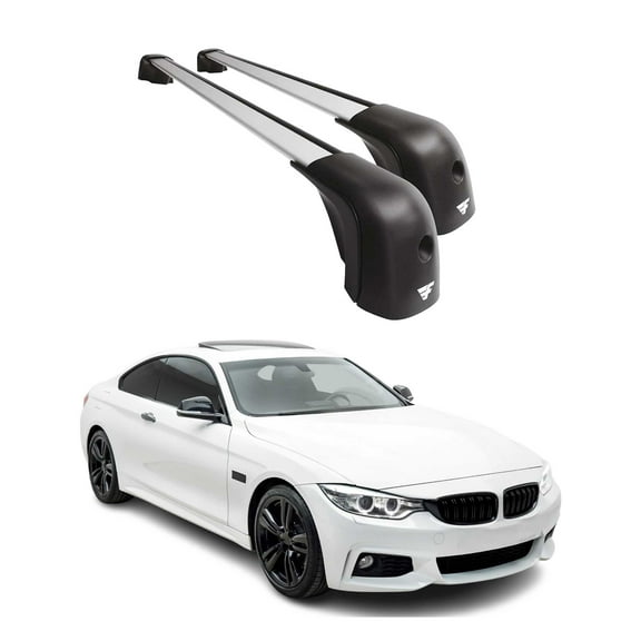 Roof Racks Cross Bars for BMW 4 Series F32 F36 Gran Coupe 2014-2021 Alu Silver