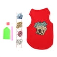 thumbnail image 1 of Ropa para perros pequeños con pintura de diamantes, bonito patrón, chaleco para mascotas con pintura de diamantes DIY, 1 of 9