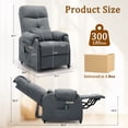 thumbnail image 6 of Korser Power Small Recliner Chair for Small Spaces with Wheels and USB Ports for Living Room,Charcoal Gray, 6 of 8