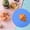 Blue, variant on Silicone Hot Pad Round Heat Resistant Trivet Kitchen Mat Non-Slip Pot Stand Surface Protector Orange Color