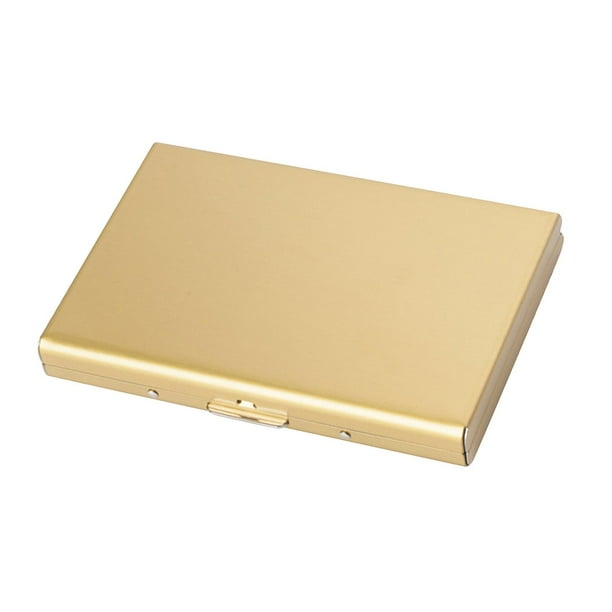 Tarjetero para tarjetas de crédito, protector de , multibilletera, estuche para tarjetas de visita Oro