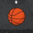 thumbnail image 4 of Inktastic Basketball Sports Ball Girls Toddler Dress, 4 of 5