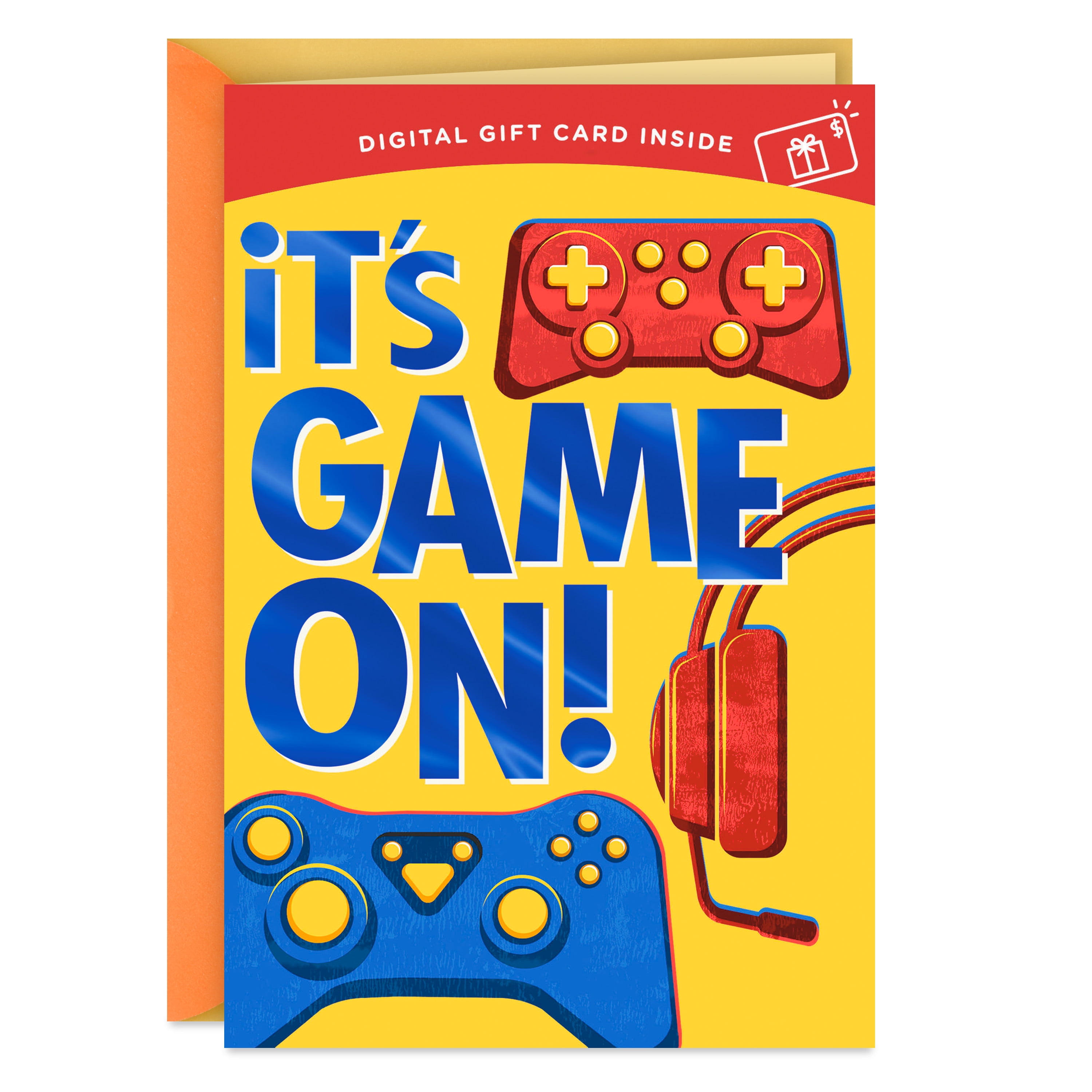 Hallmark Gift Card Greeting Birthday Card for Kids (Game On)