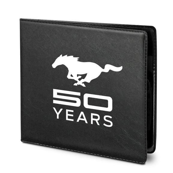 Ford Mustang 50 Years Car Auto Insurance Registration PU Leather Document Wallet