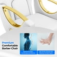 thumbnail image 6 of Professional Salon Styling Chair – Reclining Barber Chair with 360° Swivel & Heavy-Duty Hydraulic Pump, 6 of 8