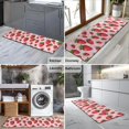 thumbnail image 2 of Strawberry Plants Fruit Flower Pink Pattern Kitchen Rug Mat,Kitchen Runner Rugs Non Skid Washable,Decorative Kitchen Floor Mats for Kitchen,Sink,Laundry,17"X47", 2 of 5