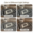 thumbnail image 7 of ODIKA 3'x5' Washable Area Rug Non-Slip, Flatweave, Easy Care Aesthetic Boho Interlocking Printed Symmetrical Border Bathroom for Hallway, Laundry Room, 7 of 7