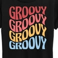 thumbnail image 3 of Instant Message - Wavy Groovy Stacked - Women's Short Sleeve Graphic T-Shirt, 3 of 6