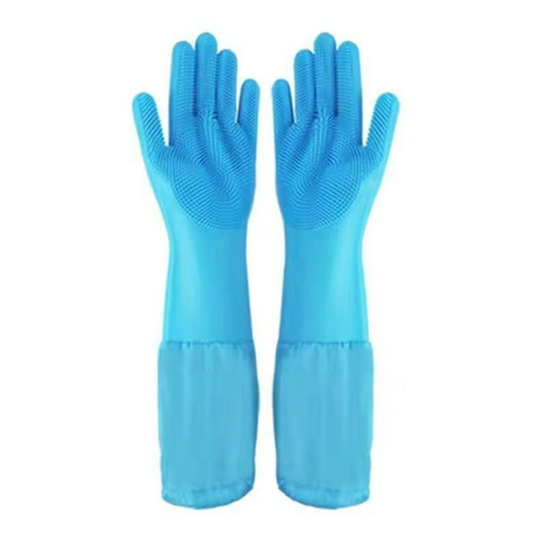 Guantes de aseo para mascotas, removedor de pelo para mascotas, gatos, guantes de lavado para perros, guantes de limpieza de silicona resistentes al calor con guantes de cuidado de dientes de alta de