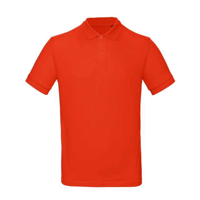 B&C - Polo modelo Inspire para hombre (Rojo Llama)
