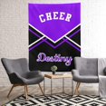 thumbnail image 3 of Cheerleader Cheer Print Personalized Blanket with Name Soft Fleece Throw Blankets for Women Men Birthday Wedding Gift 60X80 inch, 3 of 5